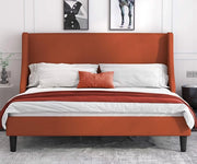 Luxuary Bed in King Size with Plywood Frame, 54″ High Button- Sleepwell