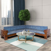 L-Seater Sofa For House Furniture Upholstery Suede Best Quality Fabric and Best Quality Wood and Comfortable for Living Hall Room