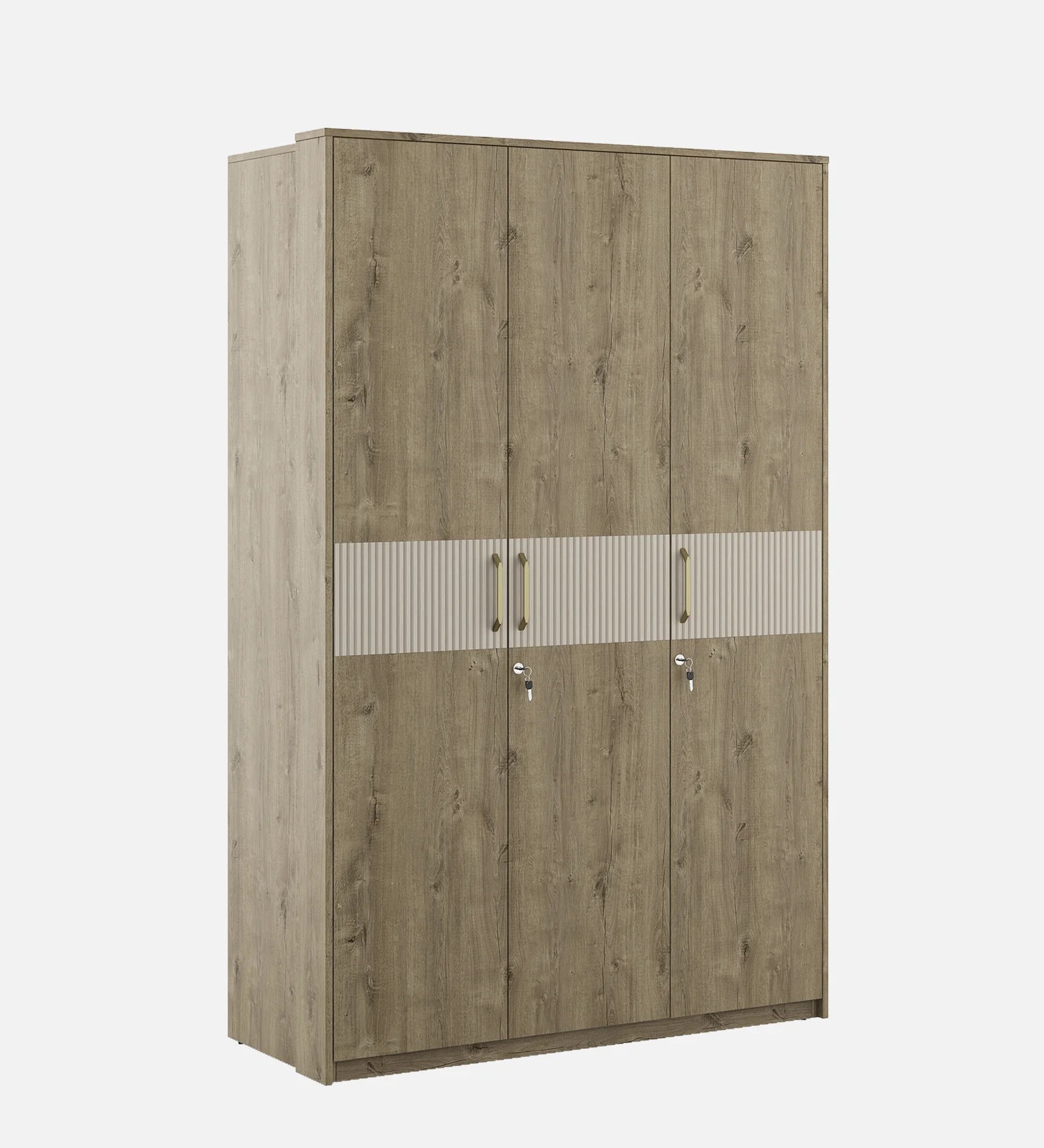 Wardrobe for Home 3-Door Ultra-Modern Look and Elegant Craftsmanship and Durable Frame Construction