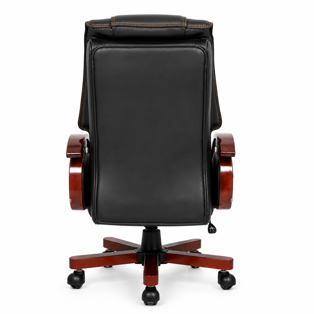 Black Executive Chair Rear View