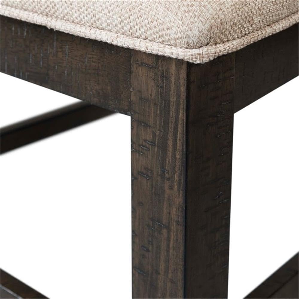 Elegant Farmhouse Dining Chair  - Solid Wood & Upholstered Seating for Kitchen & Dining Room