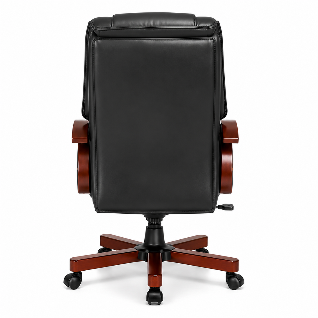 Ergonomic Director Chair: Modern Design, Plyboard & Leatherette, Recliner, Height Adjustable, Fixed Armrest & Revolving for Ultimate Comfort