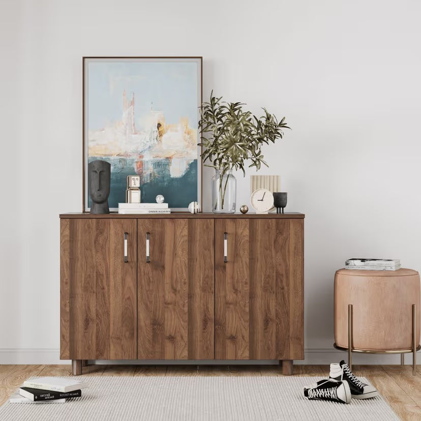 Wooden Shoes Storage Cabinet with Modern Desiner, Minimalist with High Durable