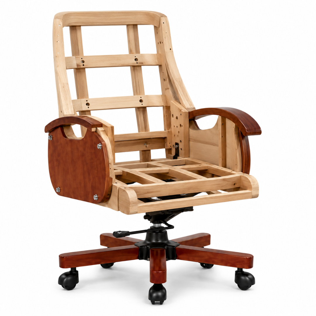 High Back Director Chair for office Modern Design Made in Plyboard with Leatherette & Recliner & Height Adjustable and Revolving Chair