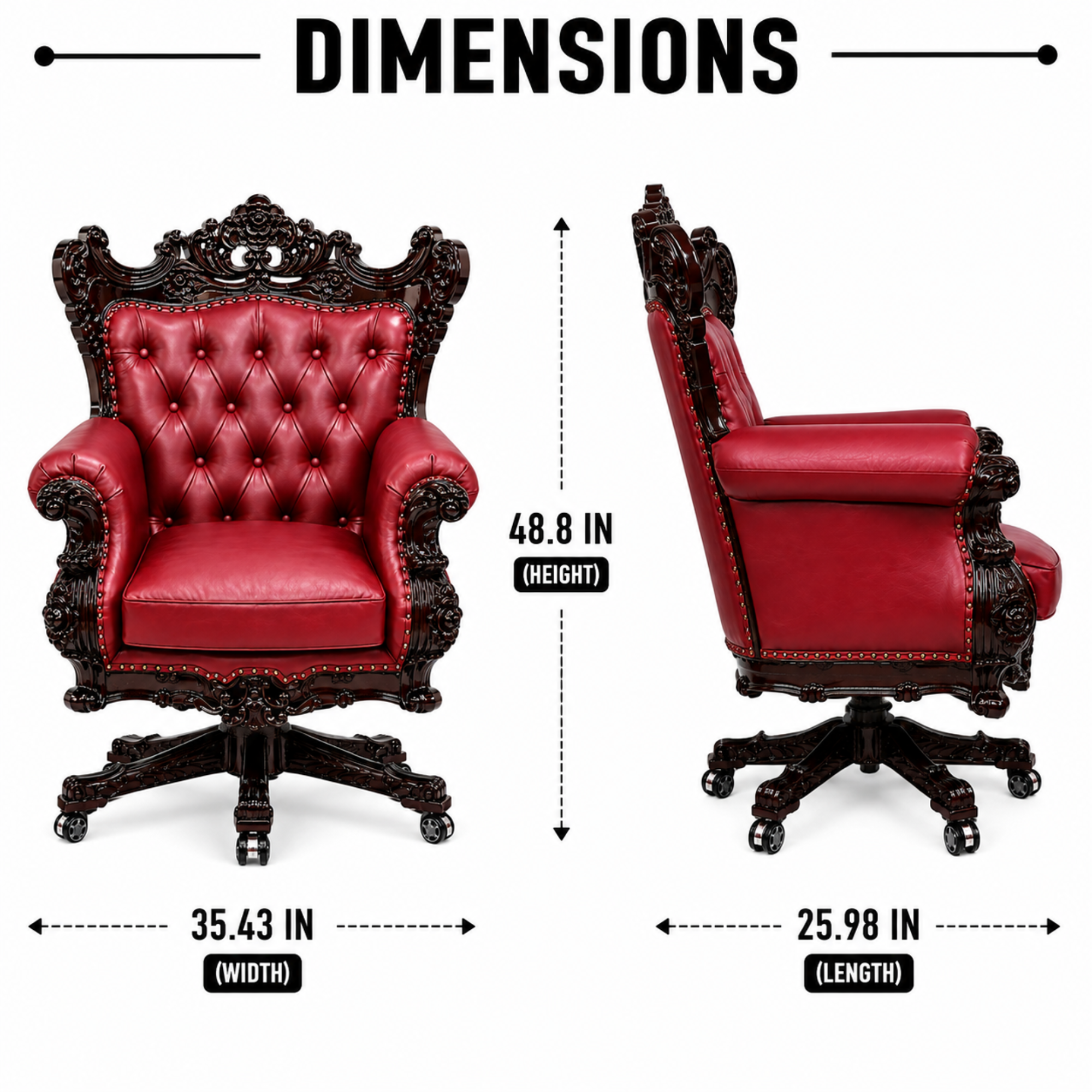 Red Director Chair Dimensions