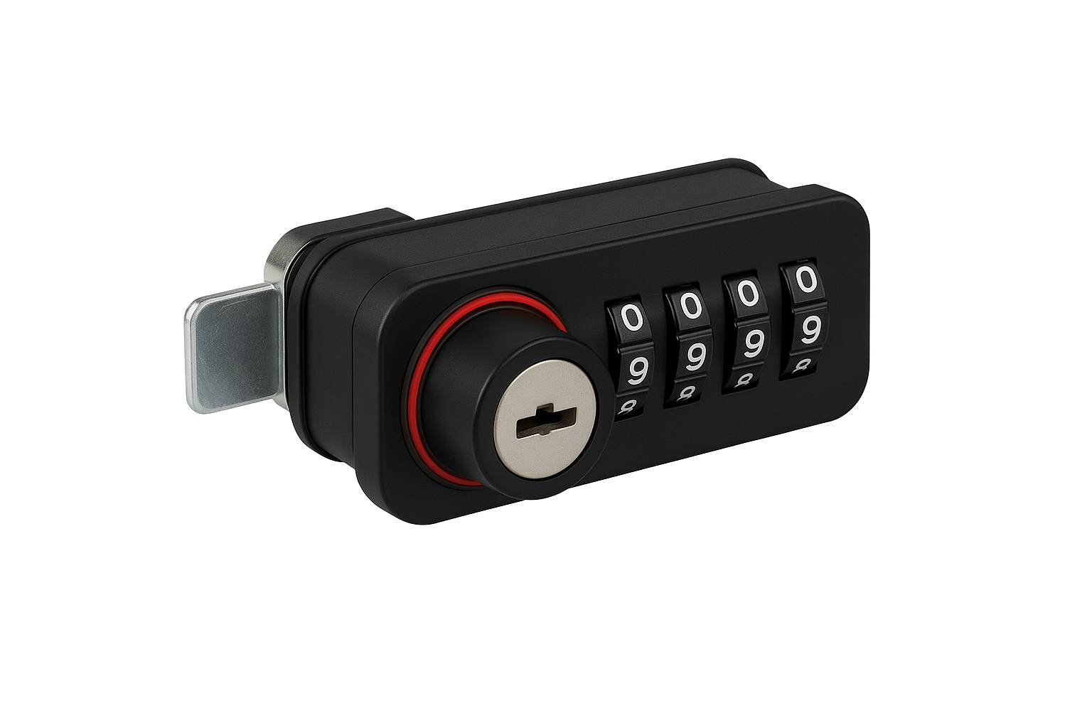 Premium 4-Digit Combination Cam Lock with Key Override for Office Table, Drawer, Cabinet & Storage Units