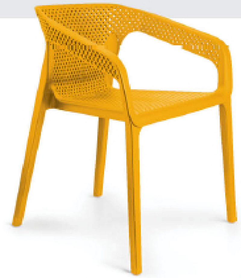 Cafe Outdoor Yellow Chair