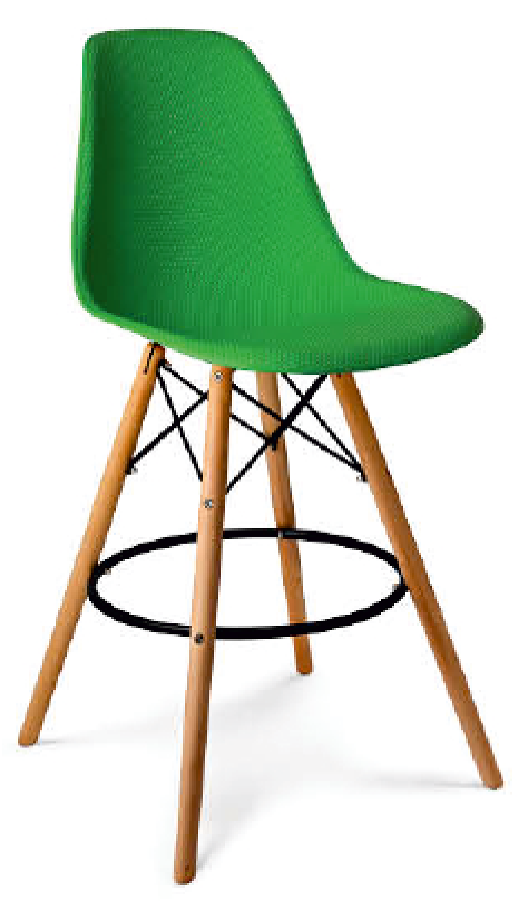 Cafe Chair in Wooden Legs Base