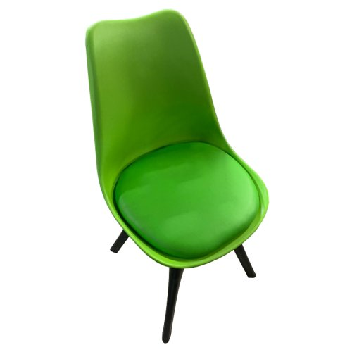 Cafe Chair in Black Legs Base PP Molded