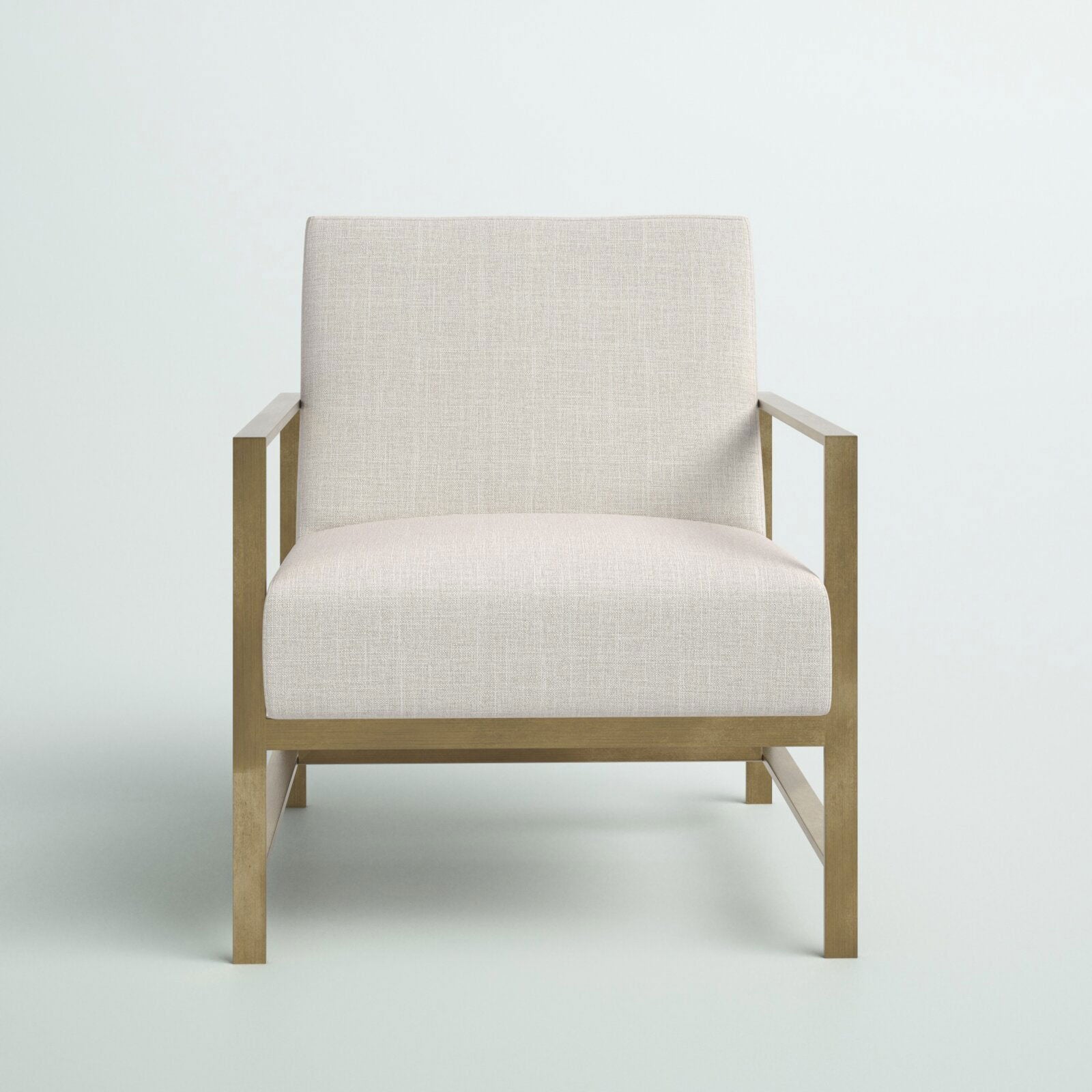 Accent Chair In Gold Finish -