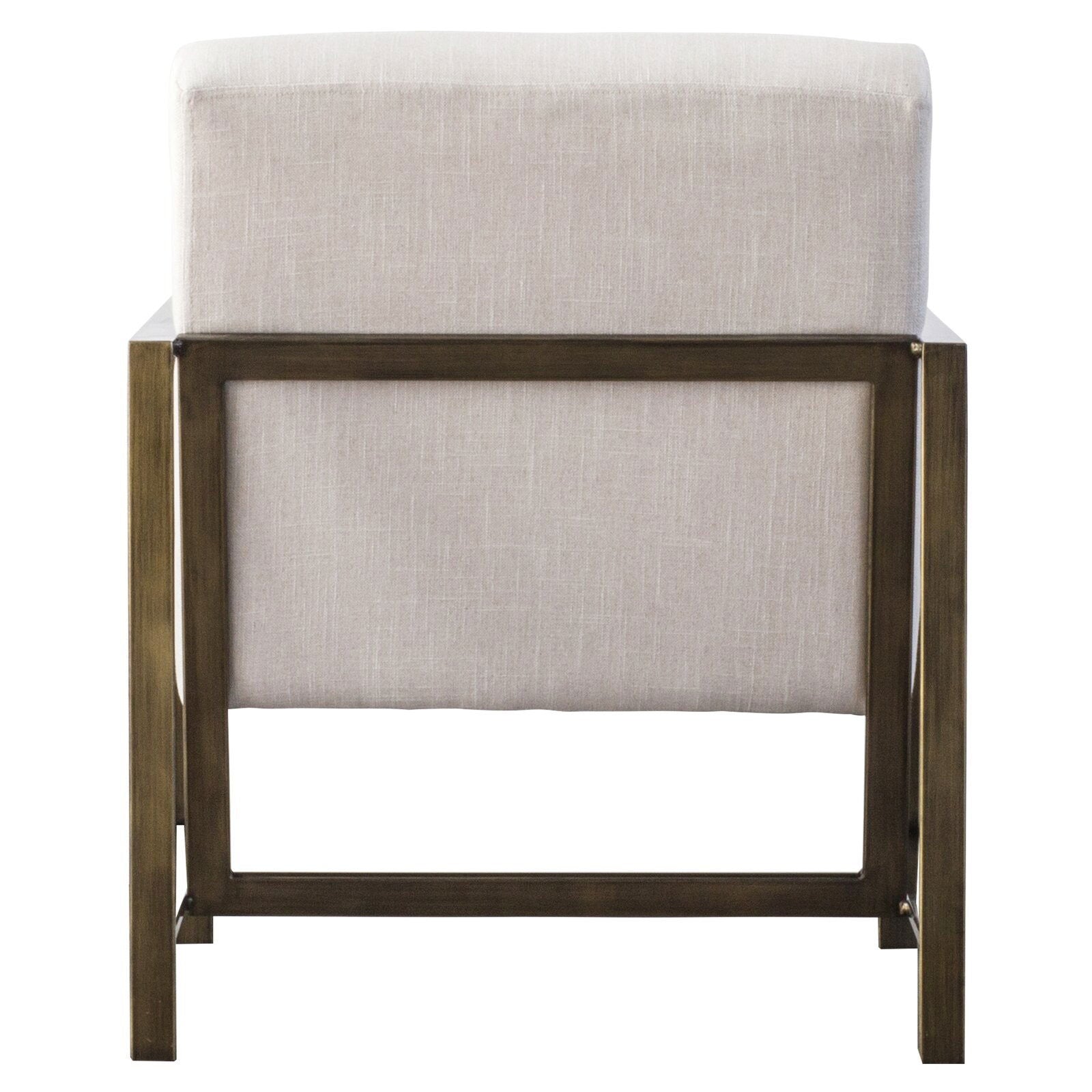 Accent Chair In Gold Finish -