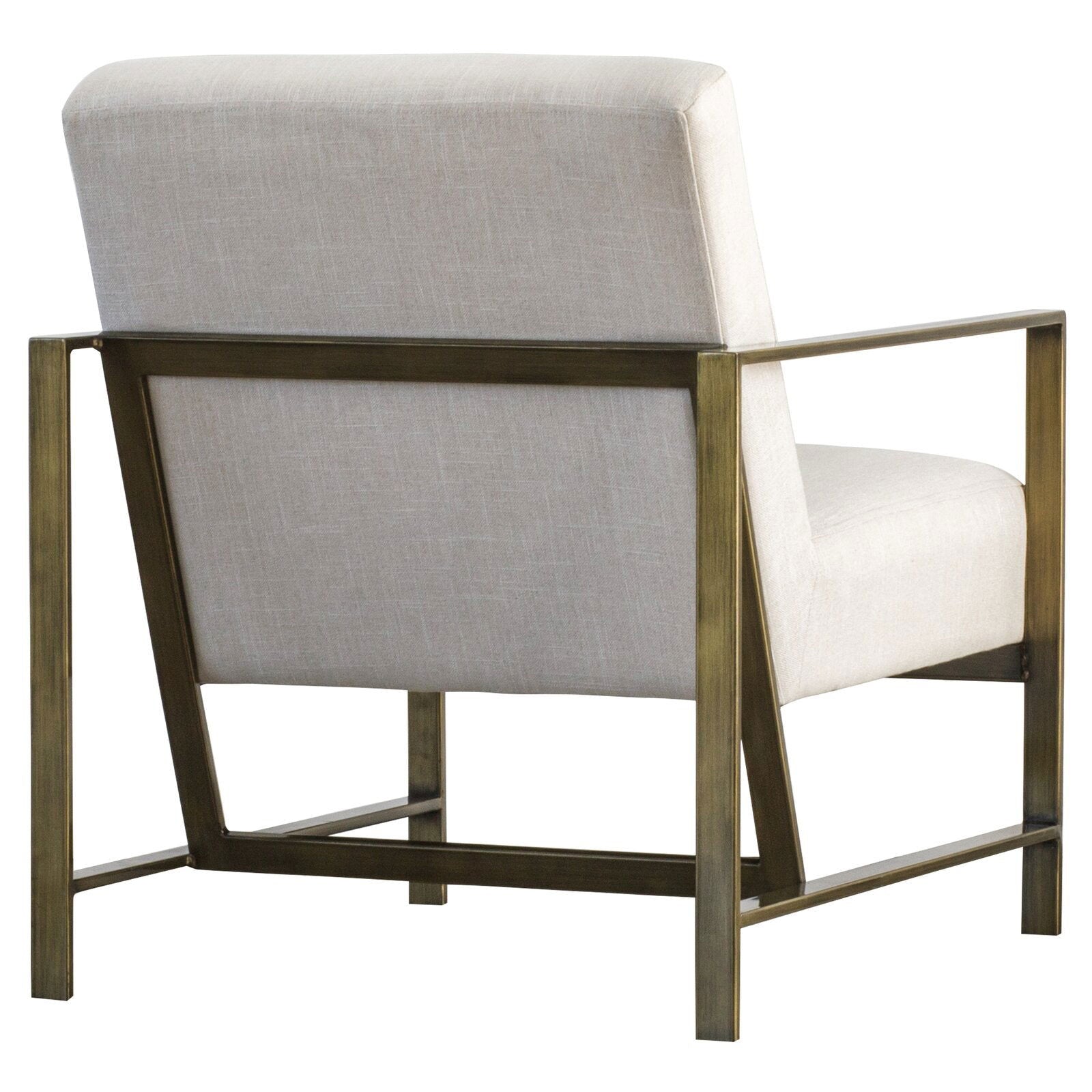 Accent Chair In Gold Finish -
