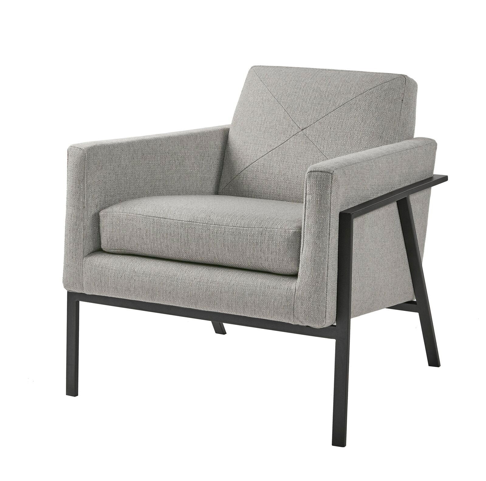 Accent Chair with Metal Legs Base -