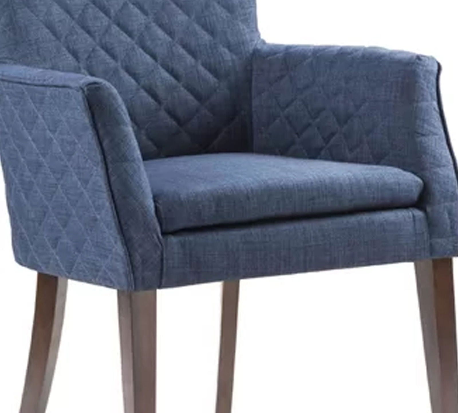 Accent Lounge Chair With Armrest And Teak Wood Legs -