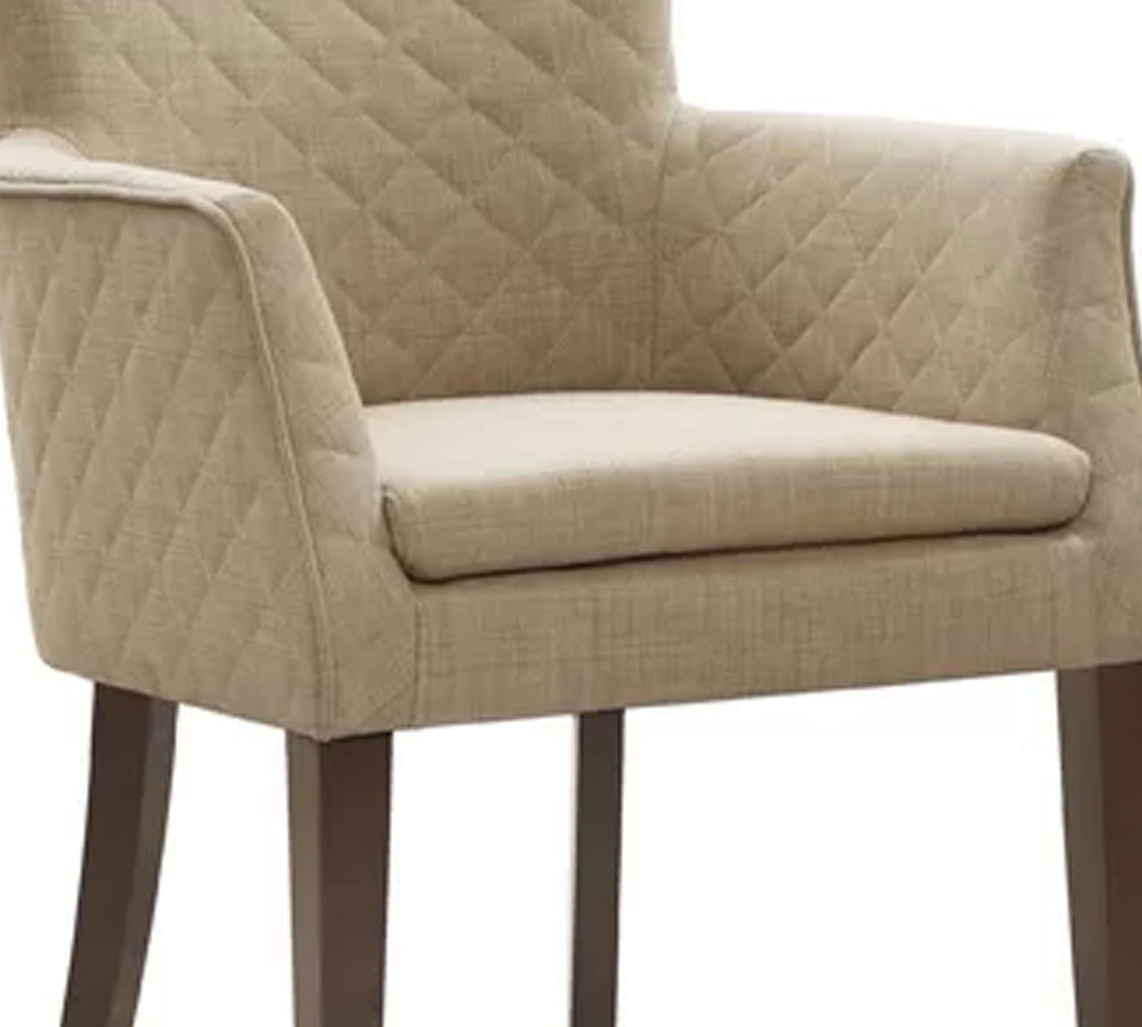 Accent Lounge Chair With Armrest And Teak Wood Legs -