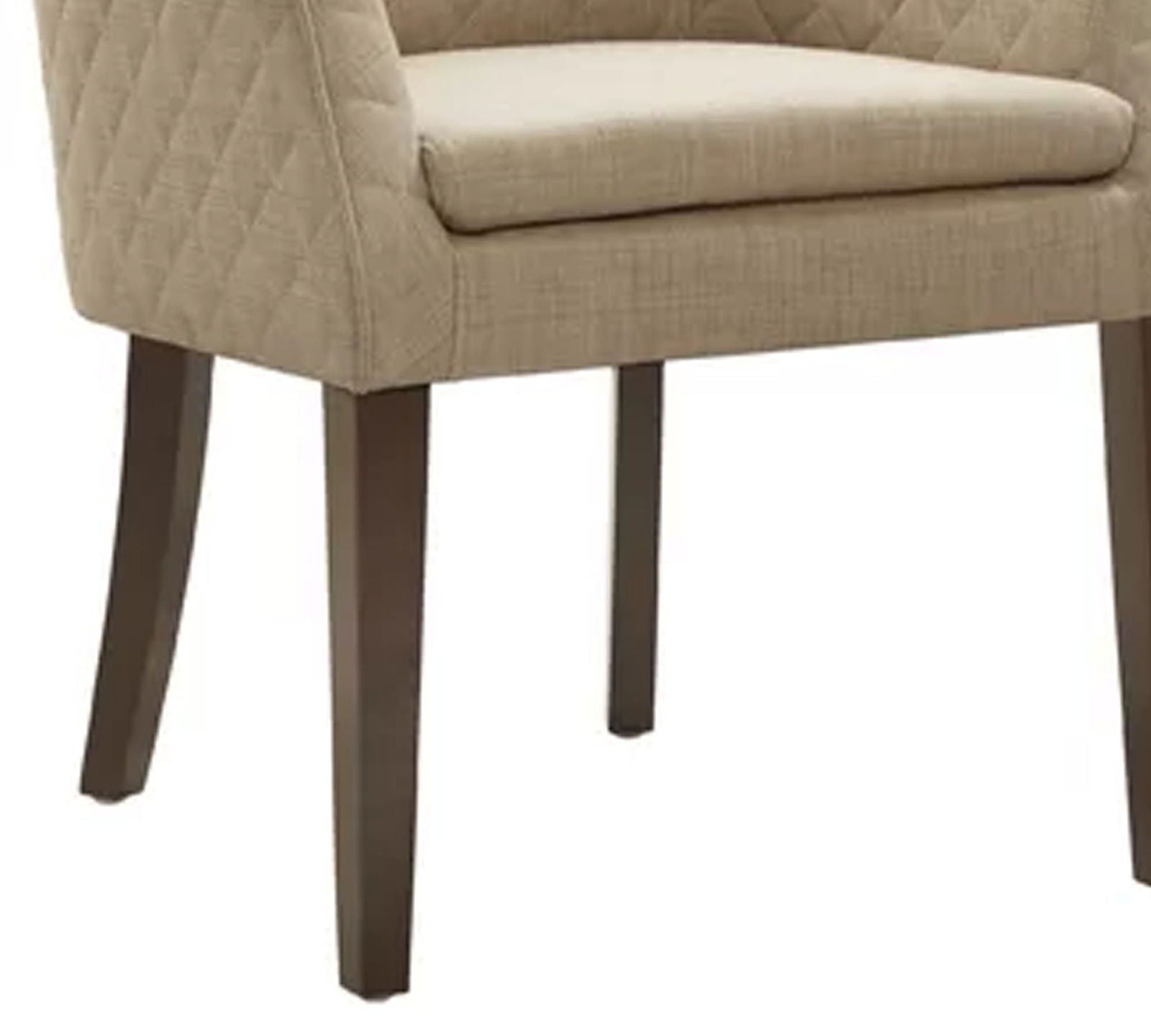 Accent Lounge Chair With Armrest And Teak Wood Legs -