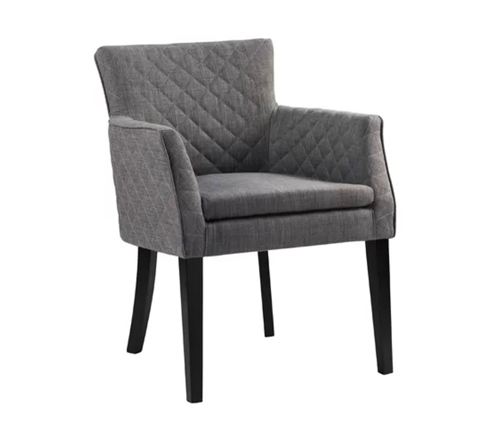 Accent Lounge Chair With Armrest And Teak Wood Legs -