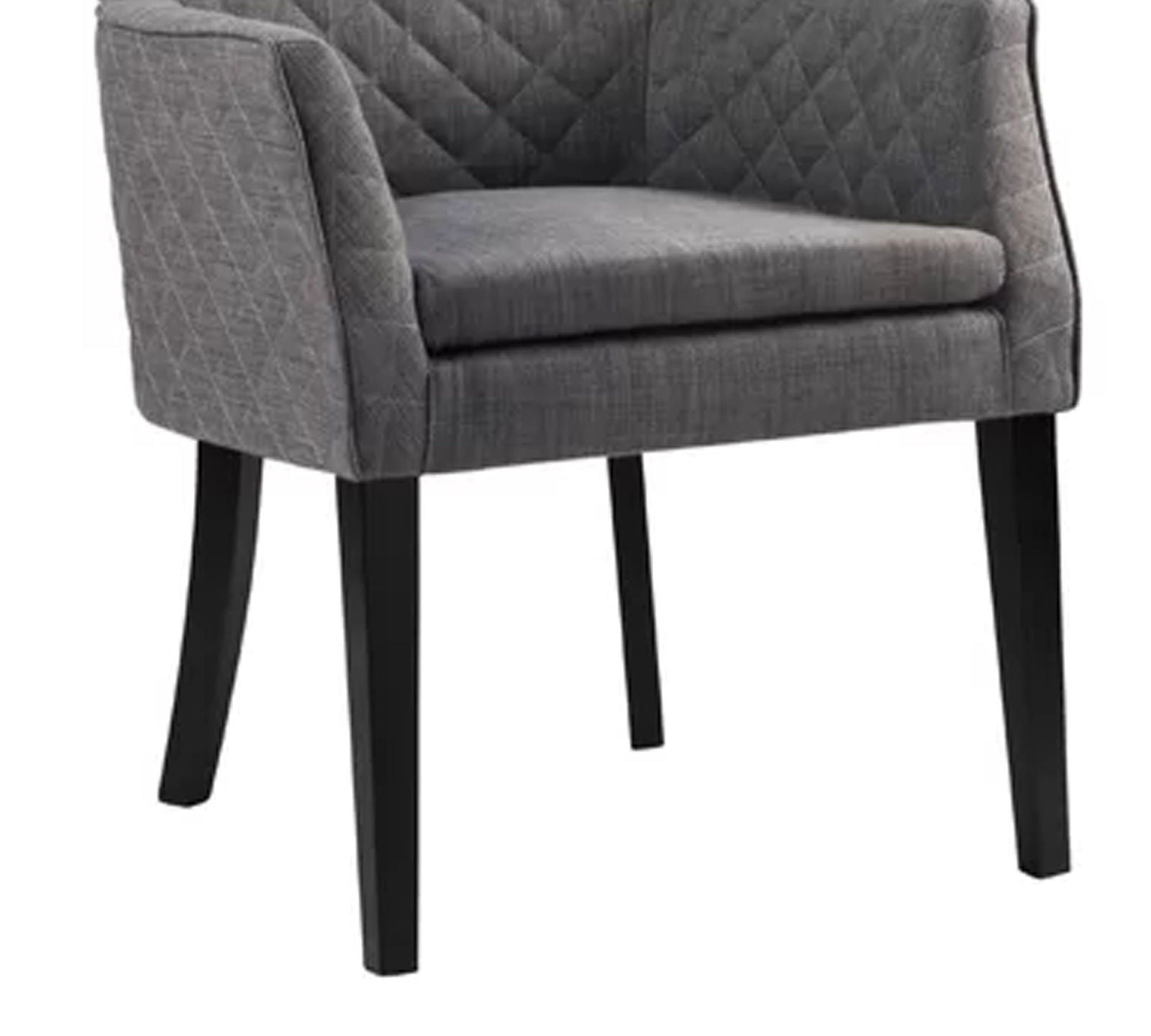 Accent Lounge Chair With Armrest And Teak Wood Legs -