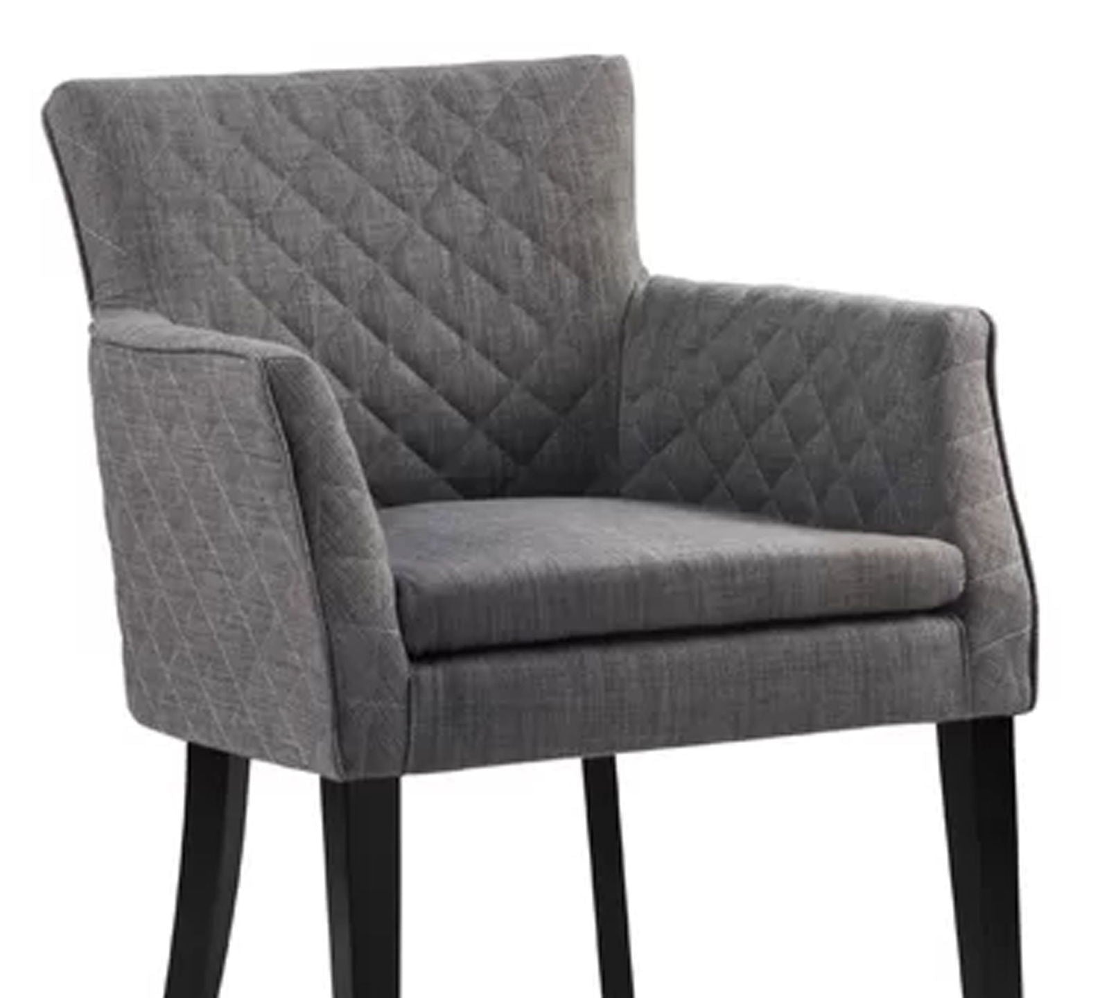 Accent Lounge Chair With Armrest And Teak Wood Legs -