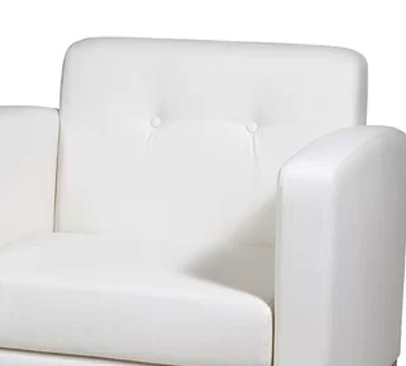 Accent Lounge Metal Base Leatherette Chair -