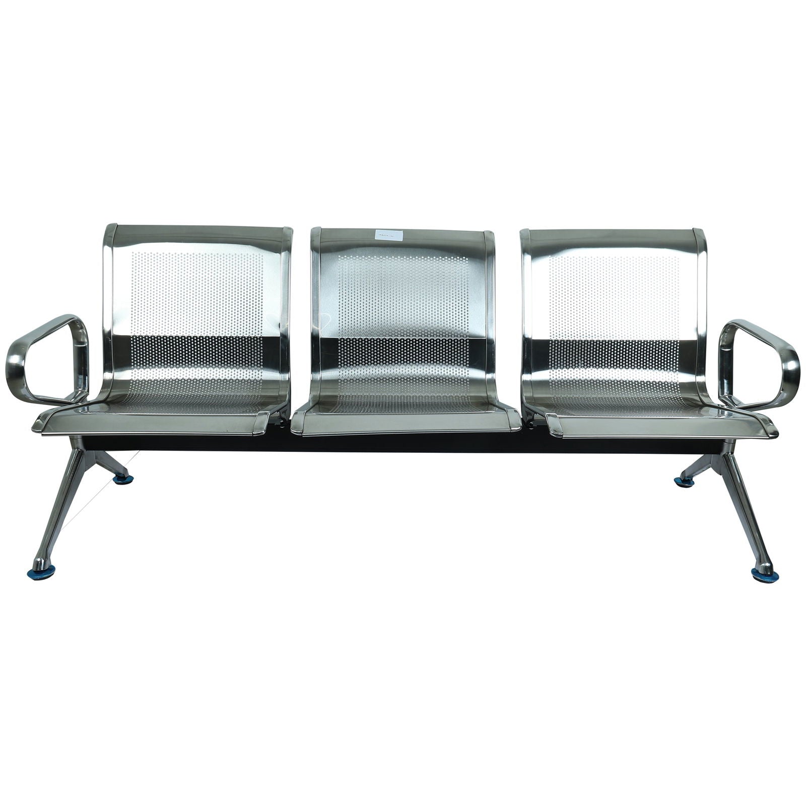 Airport Chair 3 Seater & Reception Waiting Area Chair, Silver -