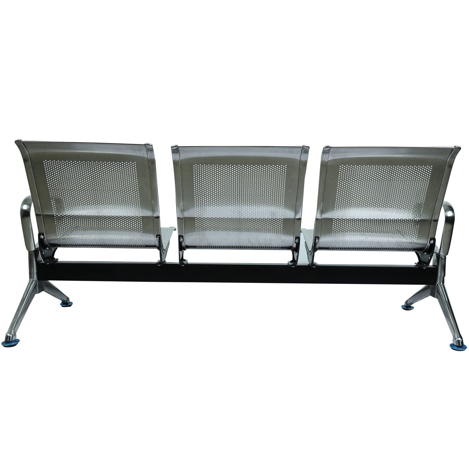 Airport Chair 3 Seater & Reception Waiting Area Chair, Silver -