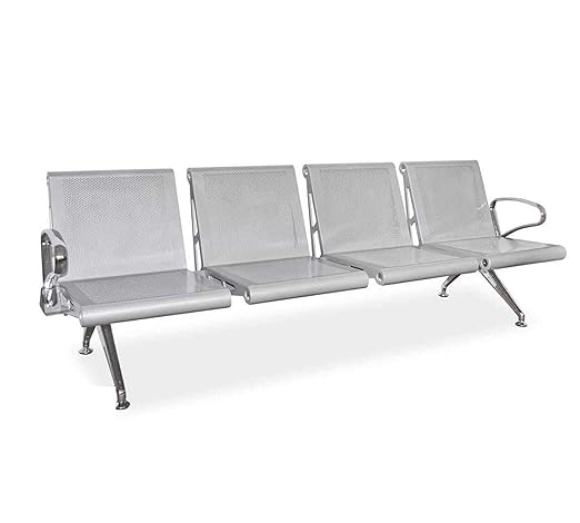 Airport Multi Color Four Seater Waiting Chair With Cushion -