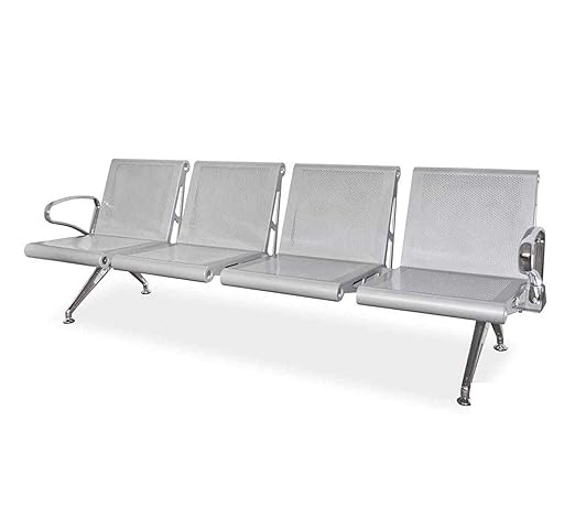 Airport Multi Color Four Seater Waiting Chair With Cushion -