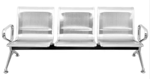 Airport Sofa 3 Seater Metal Chrome Finish Base -