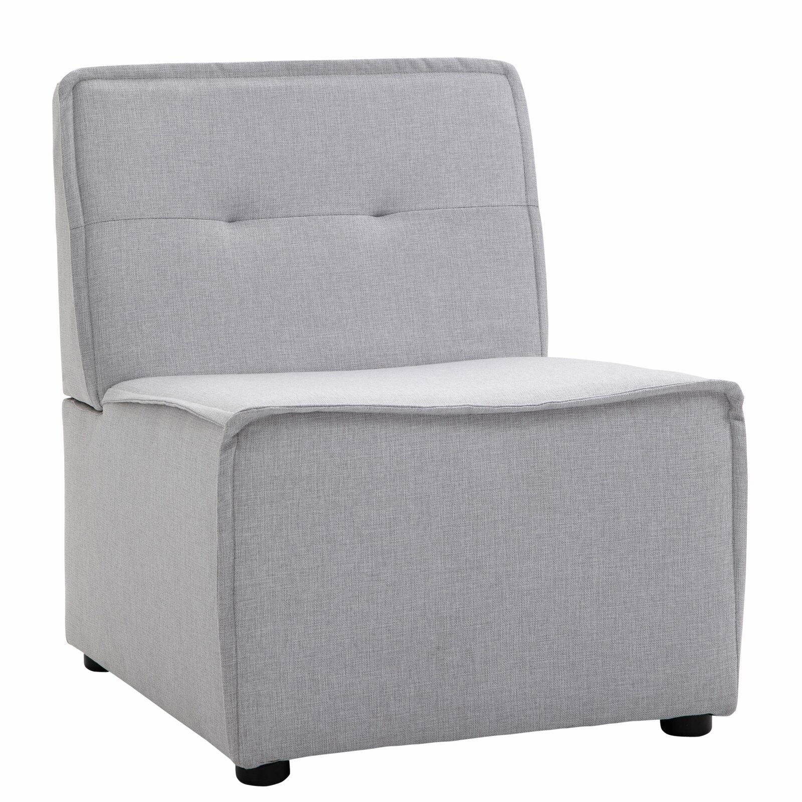 Armless Small Couch Modern Style Chair & Couch for Living Room -