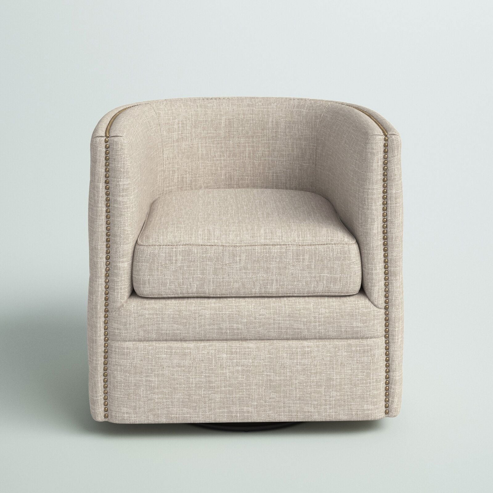 Armless Tufted Back Accent Chair -
