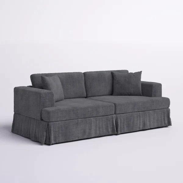 3-Seater Sofa with Cushions, Wood Frame, Pillows &Soft Seating for Modern Living Rooms
