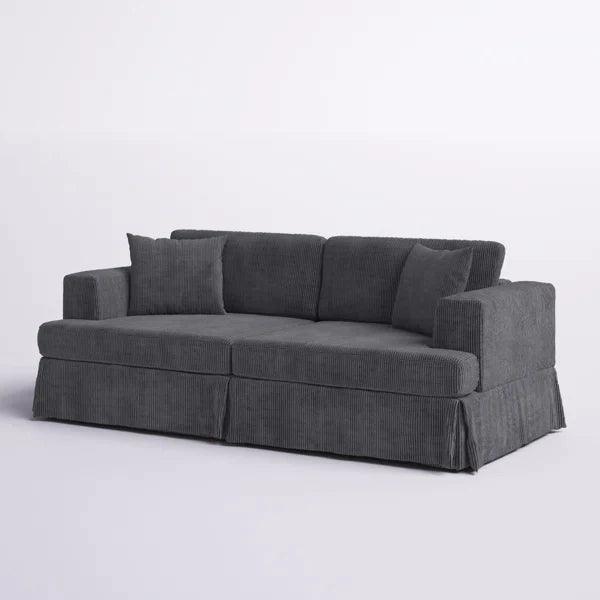 3-Seater Sofa with Cushions, Wood Frame, Pillows &Soft Seating for Modern Living Rooms