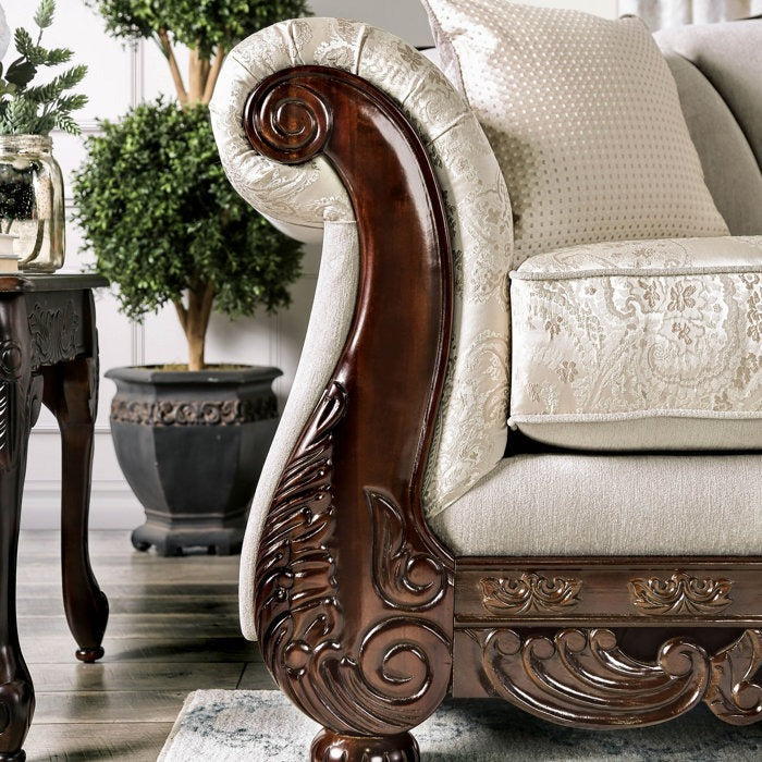 Luxury Antique Wooden 2-Seater Sofa &Royal Design Couch for Classic and Elegant Living Rooms