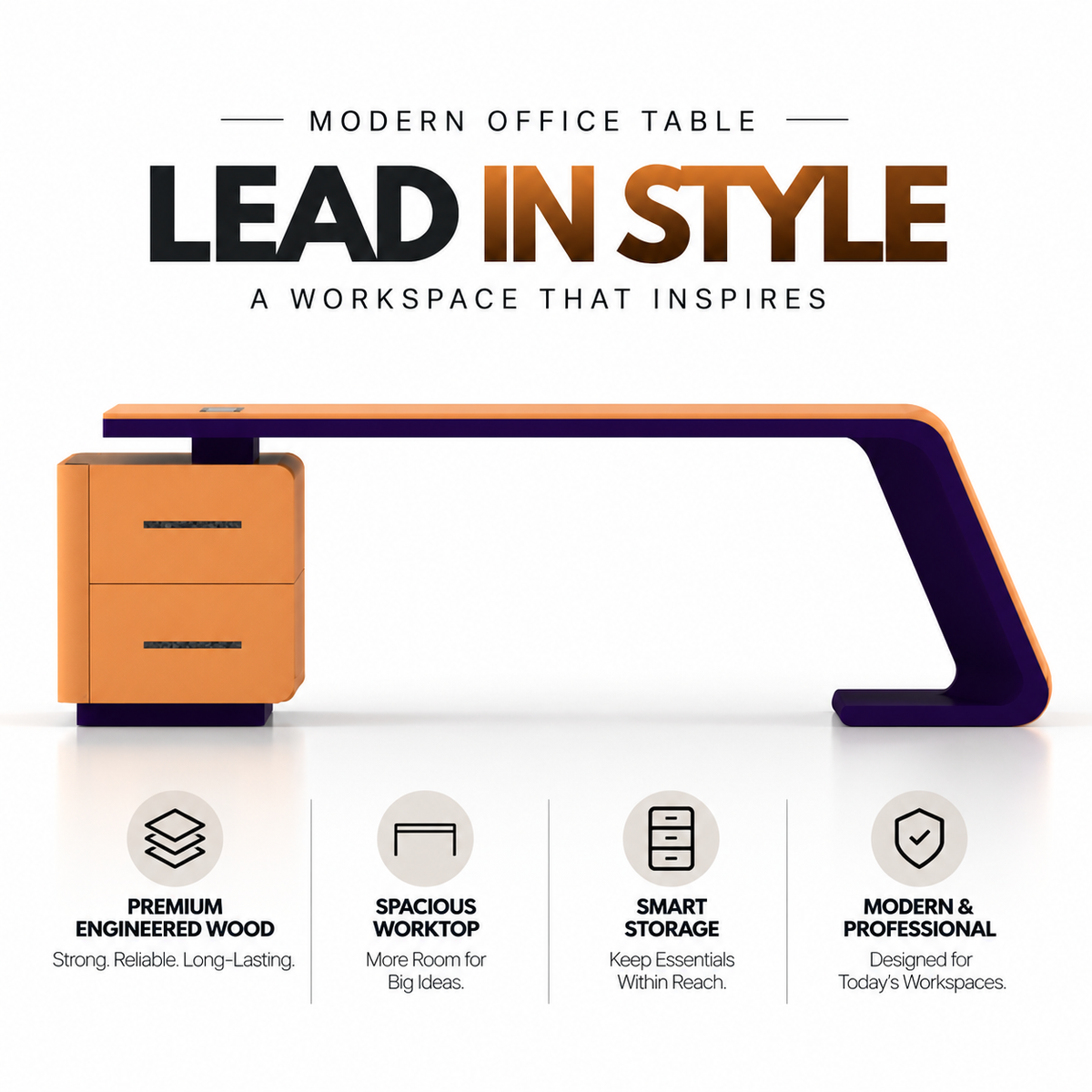 The Executive Command Desk and Luxury Modern Director Table with Premium Design