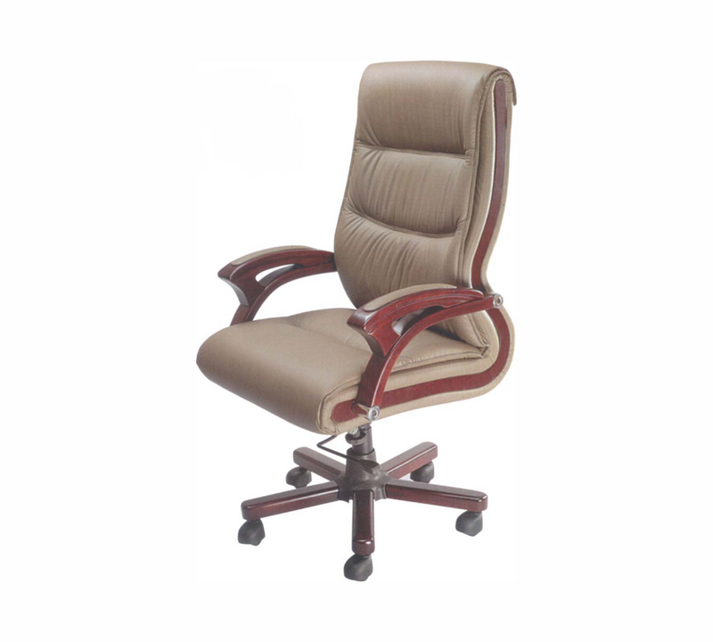 High Back Office Chair Leatherette Base