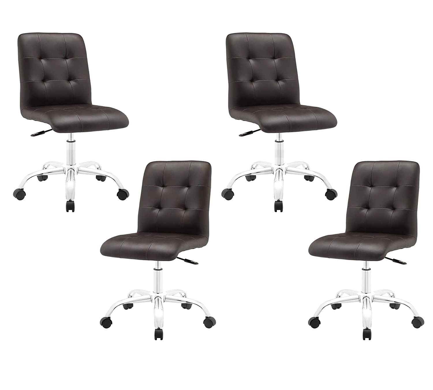 Bar Chair With Height Adjustable Nylon Wheel Base -