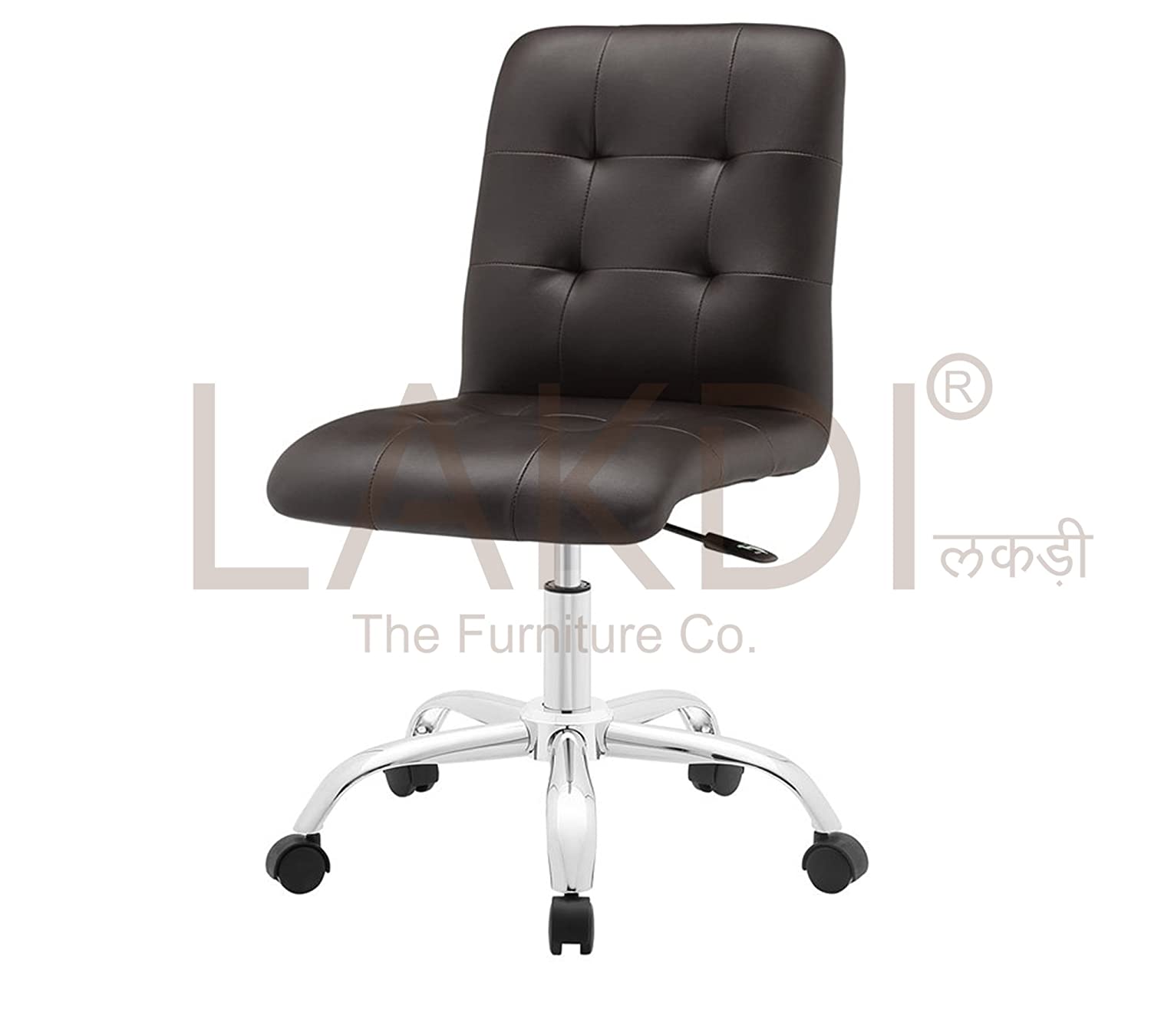 Bar Chair With Height Adjustable Nylon Wheel Base -