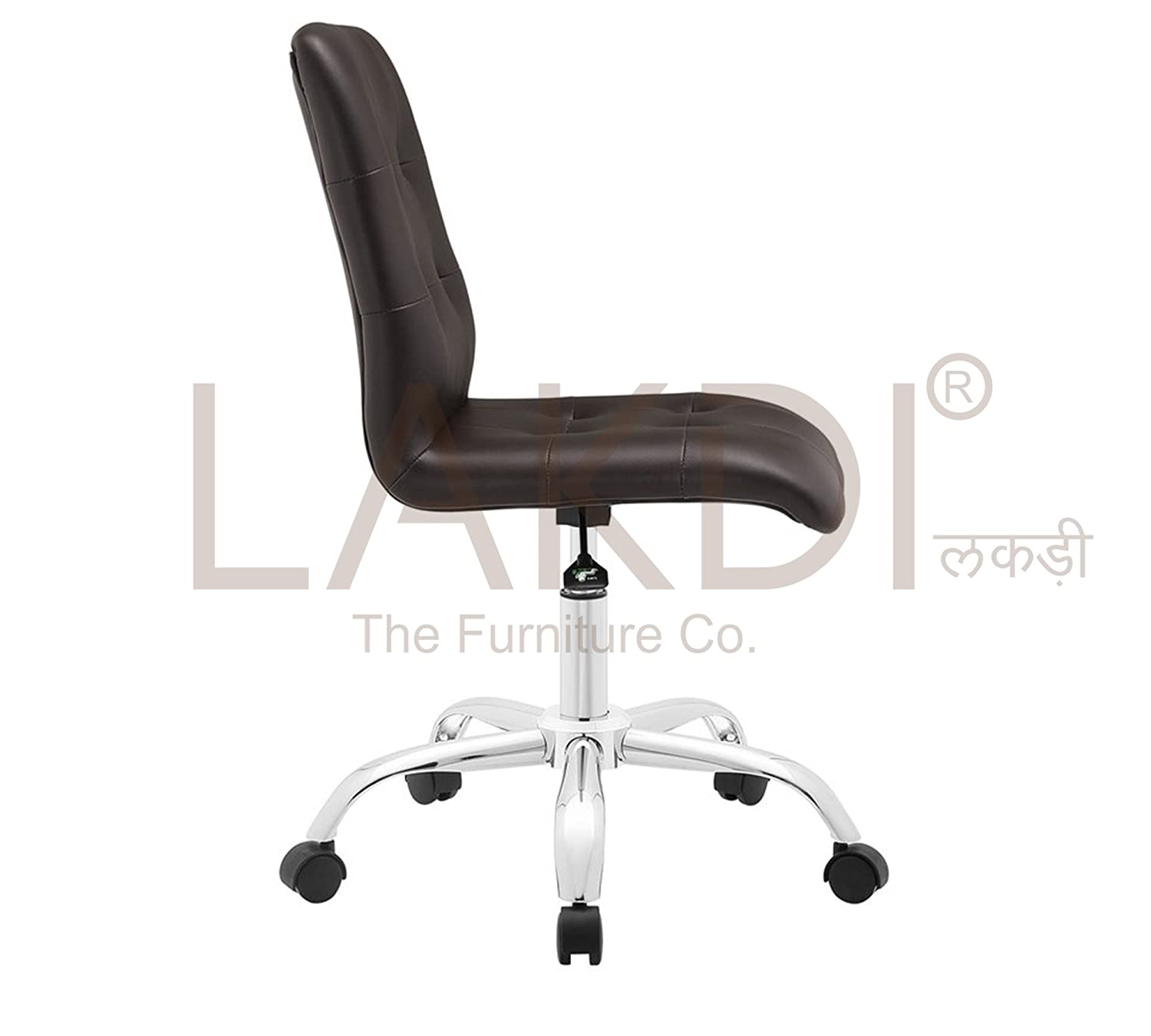 Bar Chair With Height Adjustable Nylon Wheel Base -