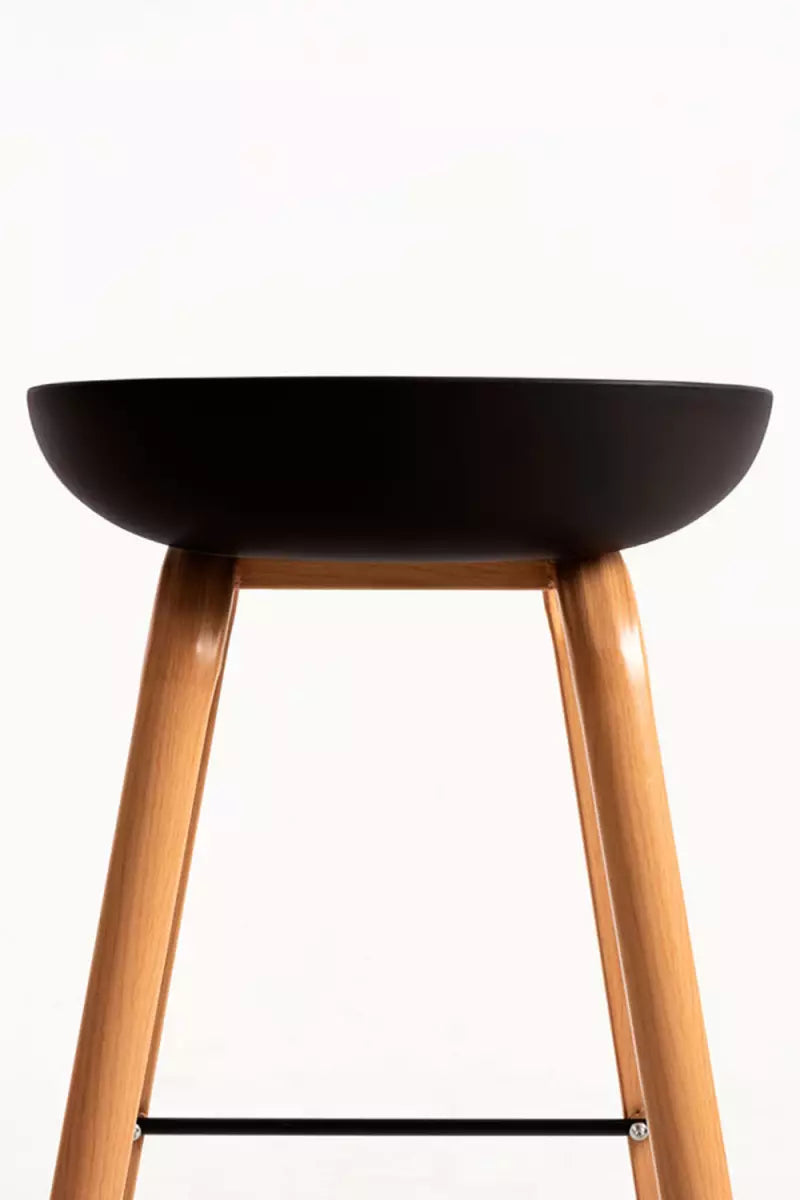 Bar Metal Stool Made in Metal Base Frame Legs and Seat in Plastic for Shop & Home -