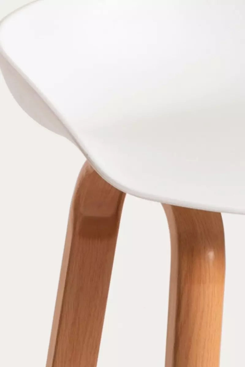 Bar Metal Stool Made in Metal Base Frame Legs and Seat in Plastic for Shop & Home -