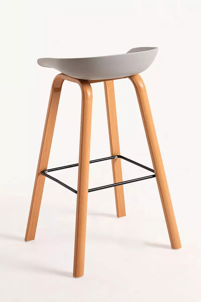 Bar Metal Stool Made in Metal Base Frame Legs and Seat in Plastic for Shop & Home -