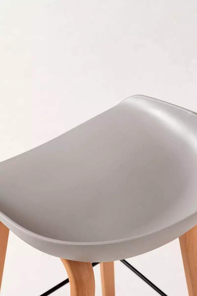 Bar Metal Stool Made in Metal Base Frame Legs and Seat in Plastic for Shop & Home -