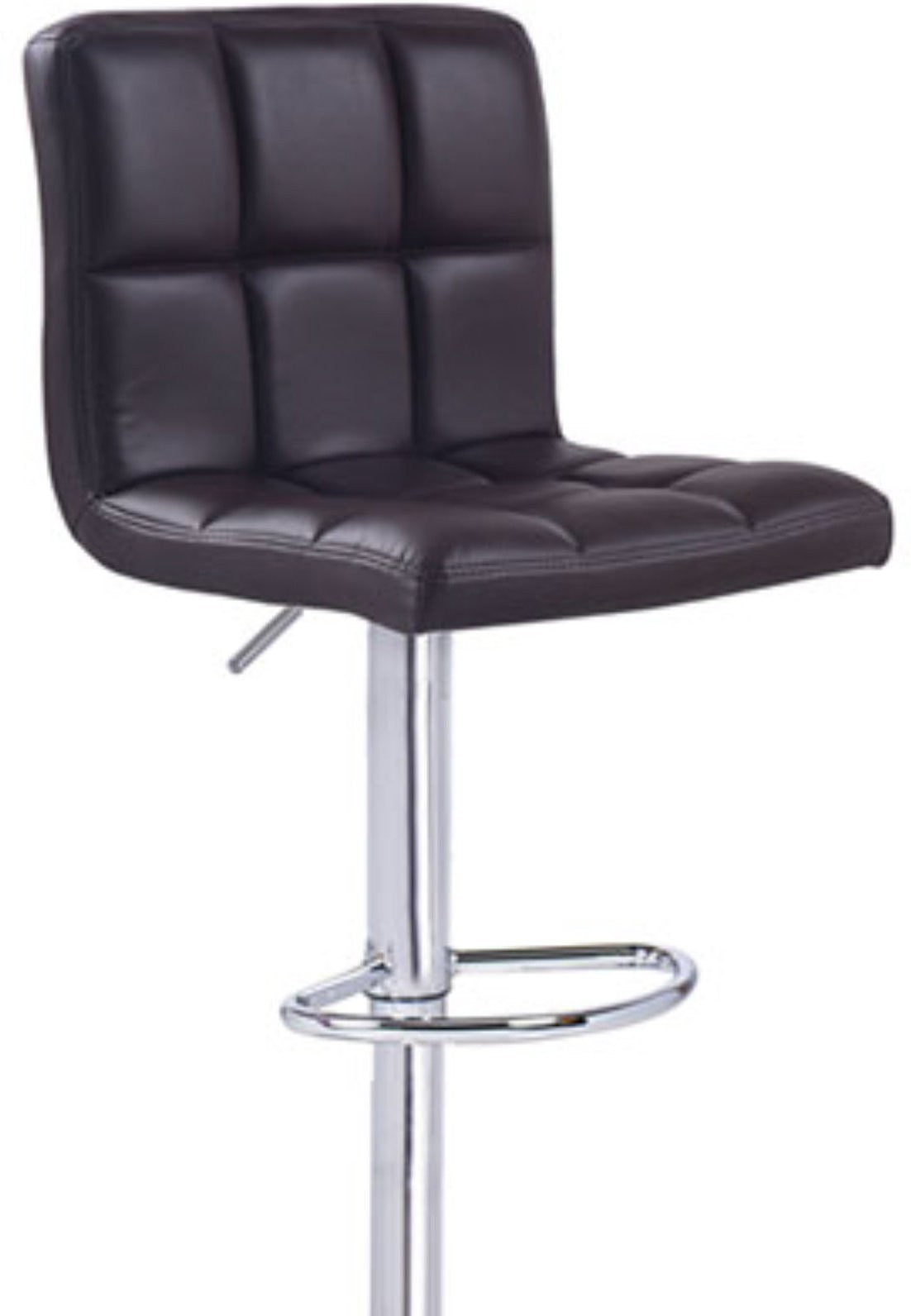 Bar Stool Chair With Metal Chrome Base Leatherette -
