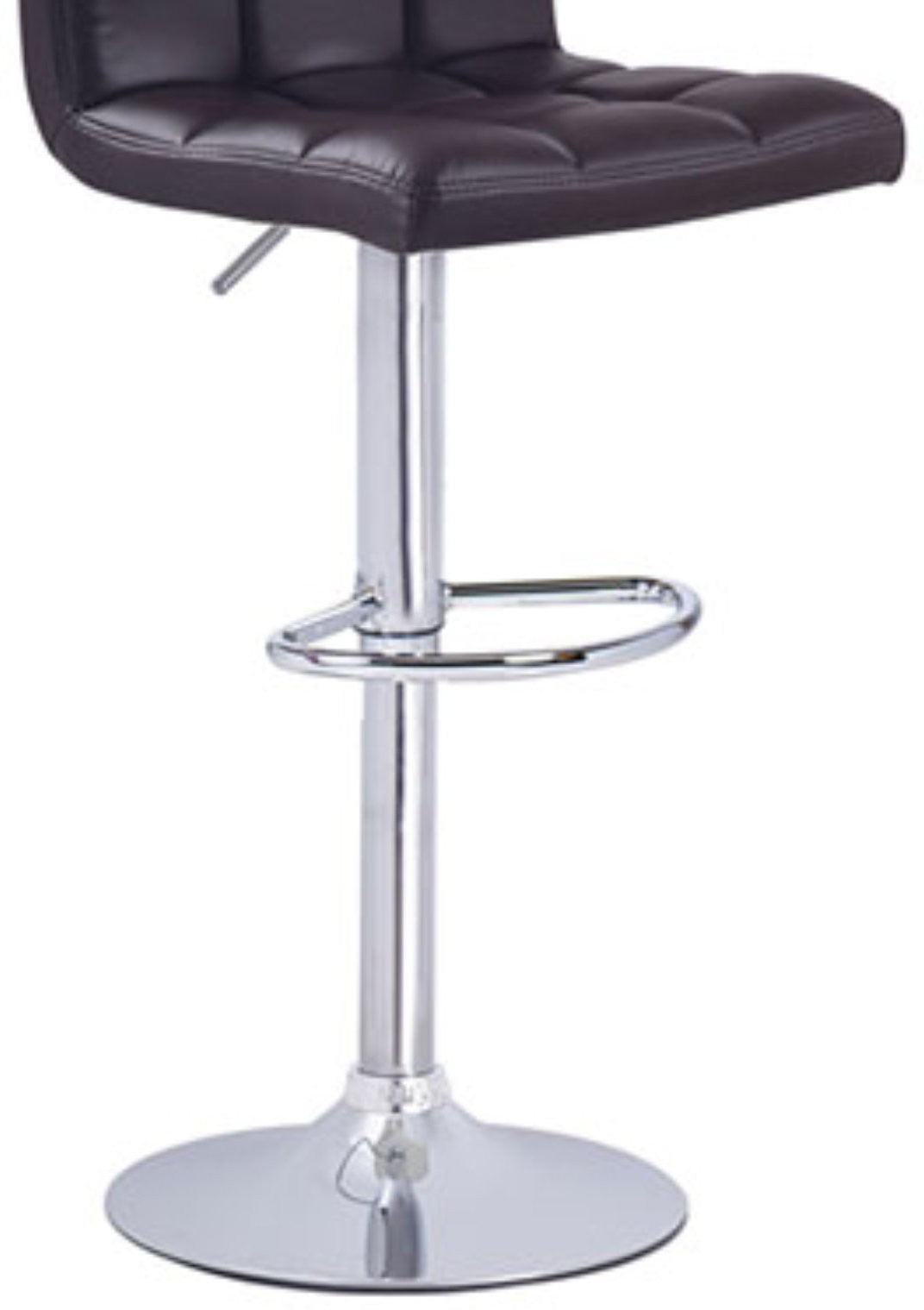 Bar Stool Chair With Metal Chrome Base Leatherette -