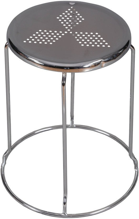 Bar Stool With Metal Chrome Frame Base - Set of 4 -