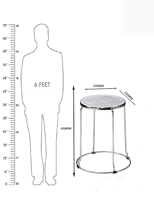 Bar Stool With Metal Frame with Chrome Legs Base -