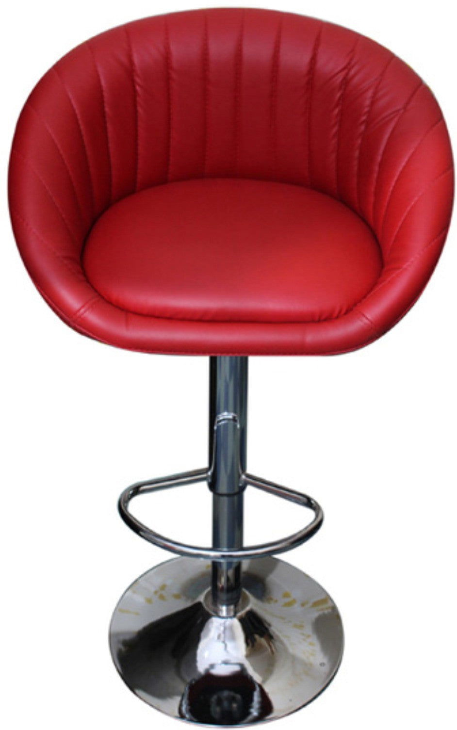 Bar Stool with Height Adjustable Metal Chrome Base -