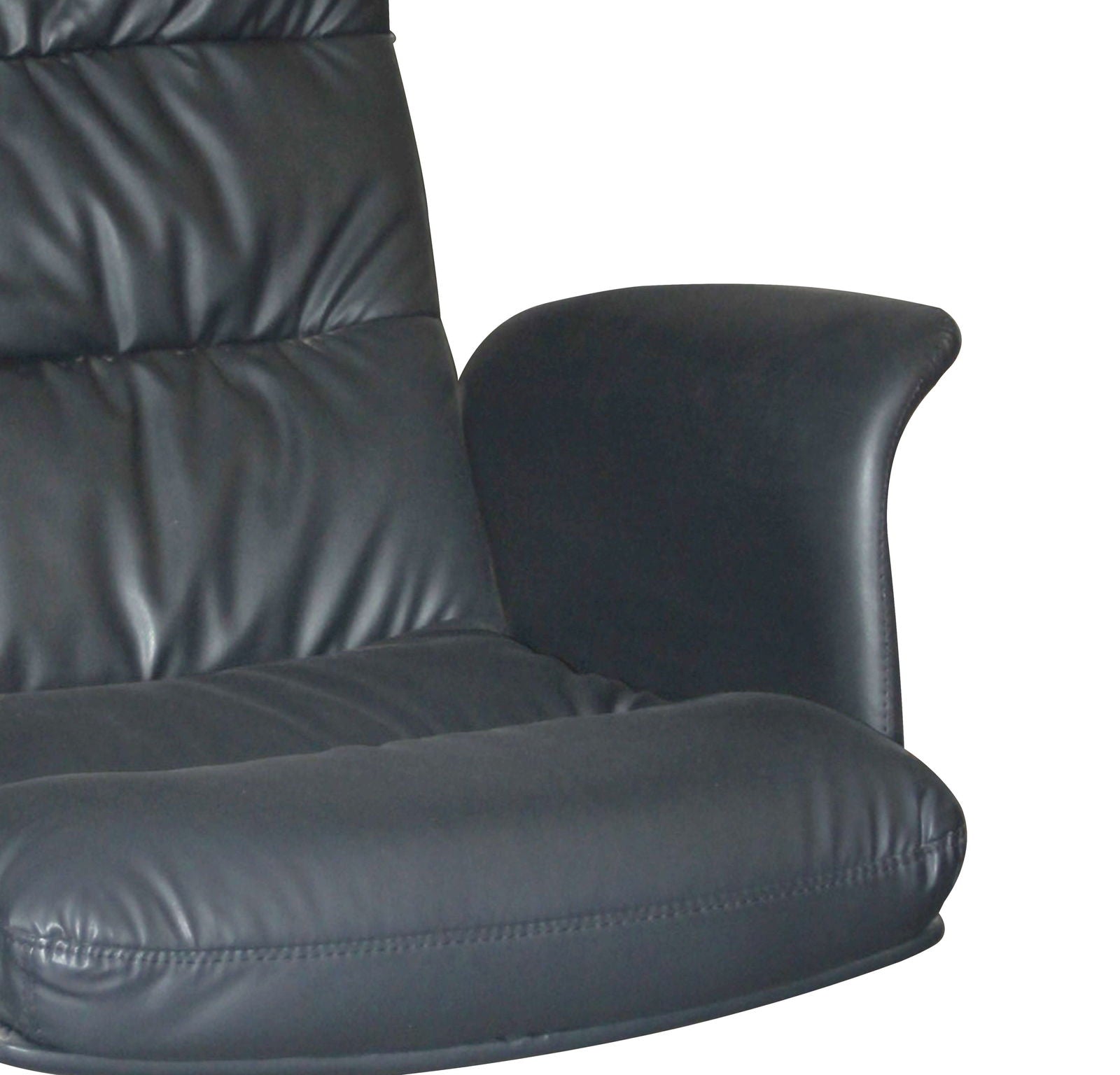 Black High Back Director Chair with Metal Chrome Base -