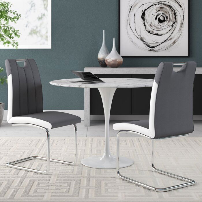 Bono Gray Faux Leather Dining Chairs -